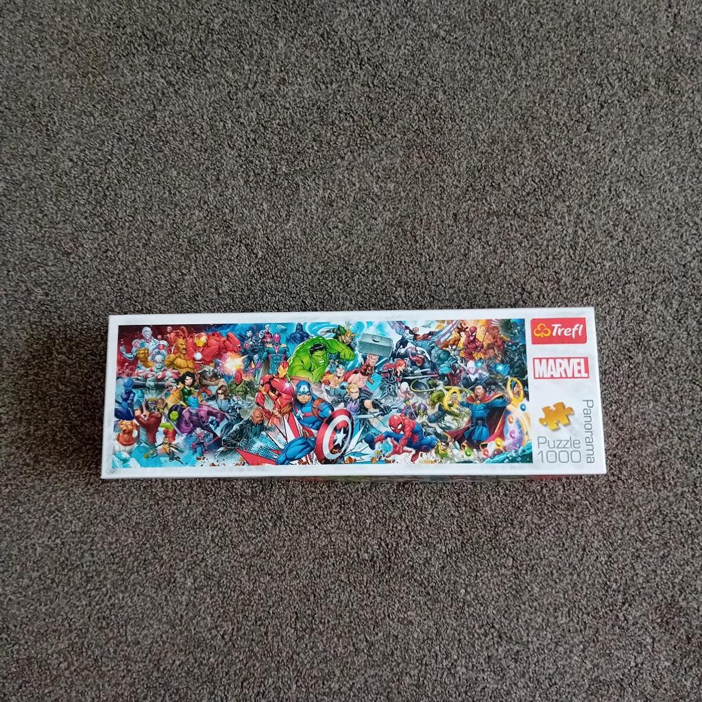 Marvel 1000 piece puzzle only done once .