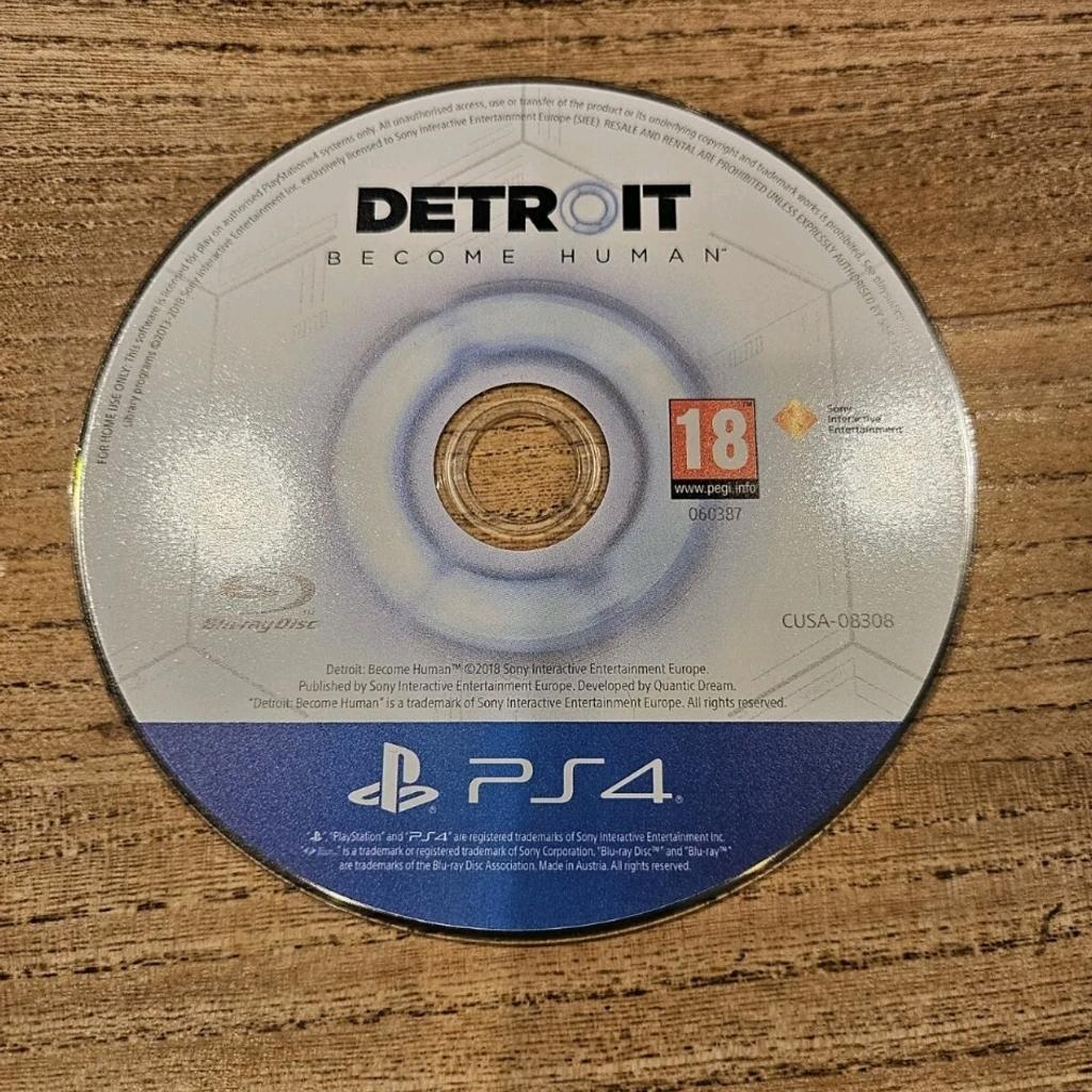 Selling Detroit: Become Human (PlayStation 4, 2018). it can be played on PS5. buy for £20 rather than new which is more expensive. Collection only.

I am accepting Pi also. you can either pay £15 or 125 Pi.