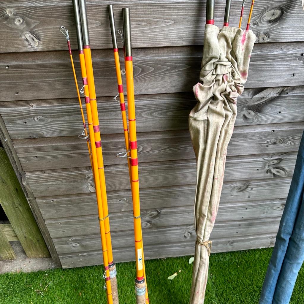 Fishing Rods. Old fishing rods x 8 all sorts and sizes I’m not into fishing myself selling for someone else not sure on condition can be checked would rather sell all together