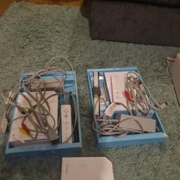 there is 2 complete consoles with all cables and controllers there is another console that works just has no cables some games loads of accessories a hdmi converter collection only lincoln