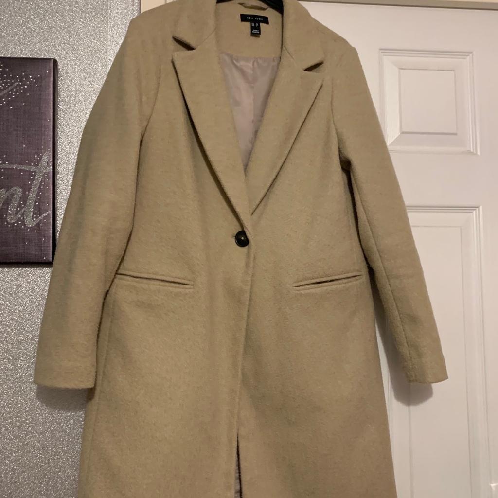 New look wooly coat size M