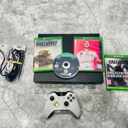 Xbox One X comes with a special edition controller too and has got all of the wires with it too. Also some games included with it all it’s all in fully working condition. Controllers all working too please get in touch if you are interested alternatively have a look at my profile as I’ve got a few of these
For sale. Thanks