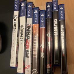 PS4-500gb 
1 controller 
8 games