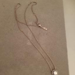 Genuine Pandora Halo Necklace. Some minor signs of tarnish which is barley noticeable but otherwise in excellent condition, in a Pandora gift box.