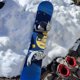 Burton Snowboard
Länge 150cm
Salomon Snowboardschuhe Gr 39 2/3