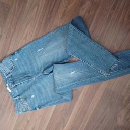 ladies high waisted stretch skinny distressed look jeans.Good clean condition £6 collect only.