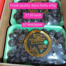 fresh quality Ajwa Dates
450g
only £7.50