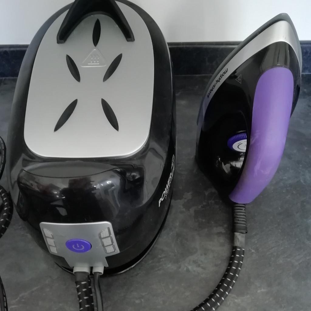 IN VERY GOOD CONDITION

Morphy Richards

Iron Power Steam Elite

Generator 42223

Purple & Black

Speed through your ironing with
ULTIMATE STEAM POWER

Including :-
HUGE water capacity
Ceramic soleplate
Limescale management
Descale

5 Bar Pressure
190g steam Powerful steam

Message Me:- Will deliver local for free - Nottinghamshire / Staffordshire areas

Will deliver to ( upto) Nottinghamshire / Staffordshire areas

Or Collection from S80 3QR / DE13 9AR

Thank You for Looking.