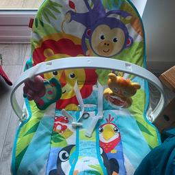 Baby Rocking Chair. Ideal for baby boy or girl. In very good condition with lots of use left to be had, with deep cradle, reclining seat back and detachable washable cover and a replacement cover great price a bargain

From smoke free and pet free home.

COLLECTION ONLY at DY1