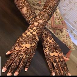 Henna / Mehndi Artist

Each side £5
Events £50 Per Hour
Bride starting from £100
Travel cost extra
Photos are of my own Work/Design 