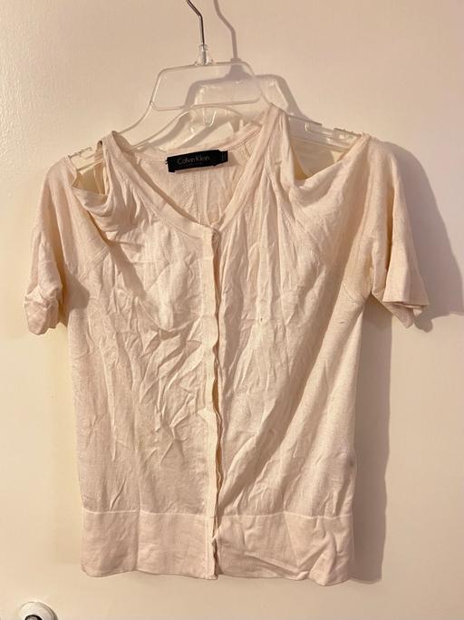 Buy & Sell South West London West Brompton - South West London - Photos for Calvin Klein Silk Cold Shoulders Cardigan