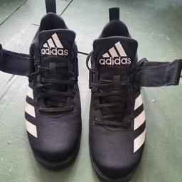 Hey there,

I'm selling these powerlifting sneakers, which were only worn a couple of times, as you can see from the pictures. They're Adidas, size 10 UK.

Let me know if you have any questions or if you're interested in purchasing them. Thanks!