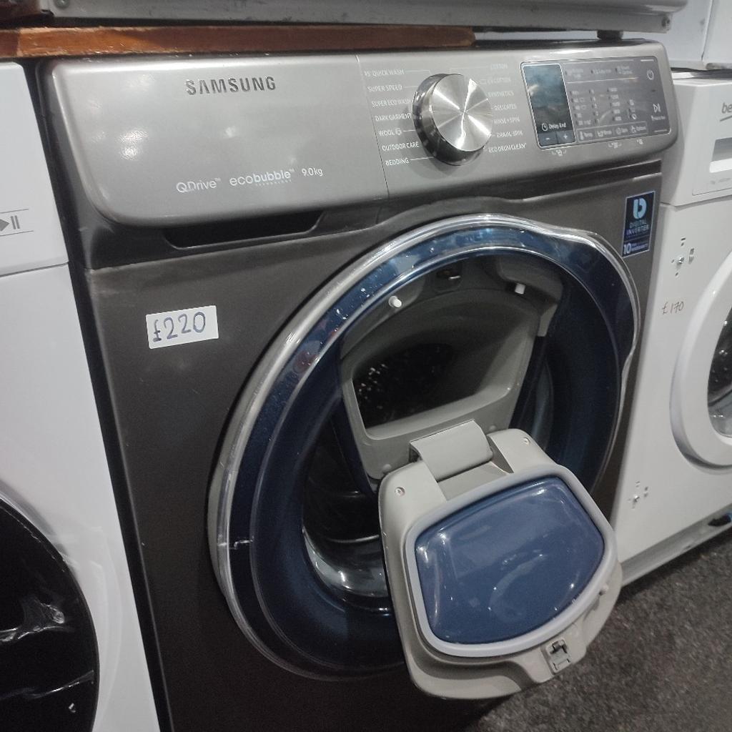 *SALE TODAY** Graphite Samsung 9kg Eco Bubble QuickDrive Add Wash Washing Machine ONLY £220!

Fully working - provided with 2 month warranty

Local same day delivery available

The washing machine is in very good condition

contact no: 07448034477

We also sell many more appliances, please feel free to view in our showroom.

SJ APPLIANCES LTD

368 Bordesley Green
B9 5ND
Birmingham

Mon-Sat: 10am - 6pm
Sun: 11am - 2pm

Thank you 👍