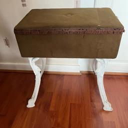 Vintage 1970’s dressing table stool with storage very good condition