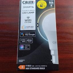 For Sale:

Brand New Wi-Fi Smart LED Light Bulb.

Works with ALEXA, SSIRI, 'HEY GOOGLE' OR Via an App on your phone.

Unwanted gift.

From a smoke/pet free home.