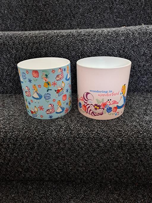 Buy & Sell Essex Colchester - Photos for Bn 2 disney alice in wonderland plant pots