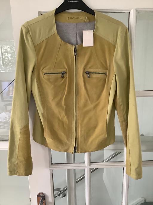 Buy & Sell South East London Bromley - Photos for Sandwich yellow 100% suede leather jacket 8