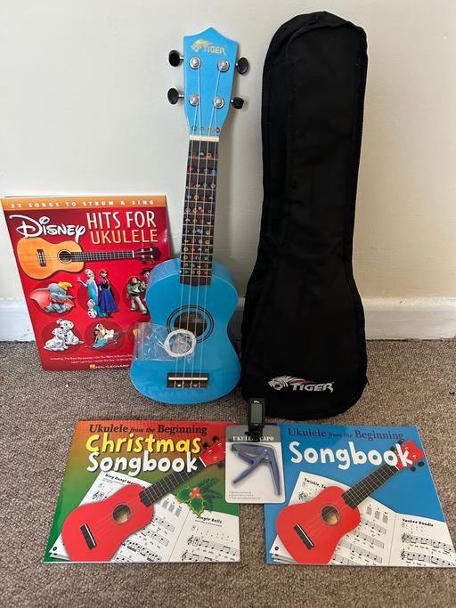 Buy & Sell Gloucestershire Cheltenham - Photos for Light blue Ukulele and accessories