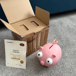 NatWest Pigby Pig Moneybox. 

New in original packaging.