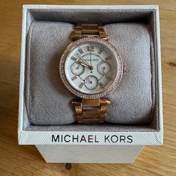 Woman’s Michael Kors Watch - Rose Gold with original box.
