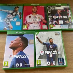 FIFA game bundle for Xbox One

All games in great condition 

FIFA 19
FIFA 20
FIFA 21 
FIFA 22
FIFA 23

Collection only