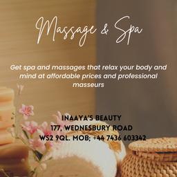 Massage therapist available. We do offer different services like massage, facial, spa treatments. And lots of combo offers at the moment. Please click the link for more information .