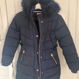 Girls gorgeous Ted Baker long padded coat size 13yrs detachable hood good condition