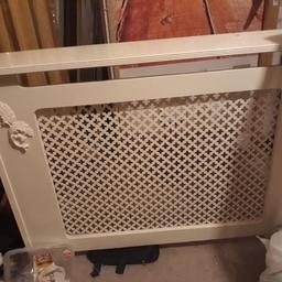 very well-made radiator cover not one of your cheap ones quite heavy to do with a new paint of your own choice must be collected as soon as possible as we are moving please use the mobile number given to contact me