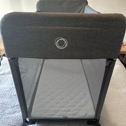 Bugaboo’s gorgeous pop-up travel cot for sale in Grey.

Super quick to fold and unfold with the mattress in it

This travel cot comes with a padded mattress. We also have a thicker mattress which was purchased separately.

The additional zip-in carrycot insert makes the Bugaboo Stardust also suitable from birth.

It comes with a Bugaboo carry bag and full instruction manual.

In really good condition.

From a smoke and pet free home.

Grab yourself a bargain

Collection only