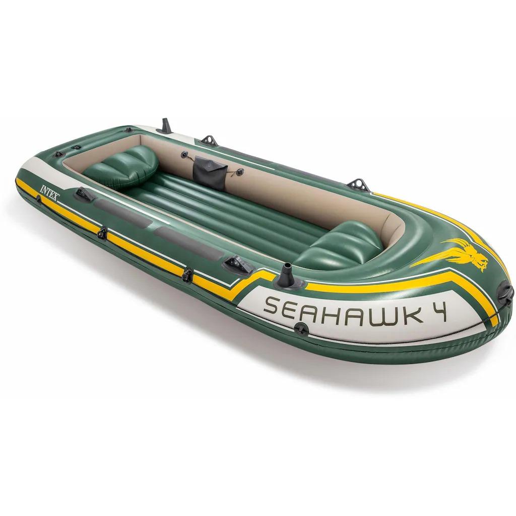 Intex Schlauchboot "Seahawk 4".
Set mit 2 Paddeln und Luftpumpe.
Wurde nur zweimal benutzt.
Nur Abholung!