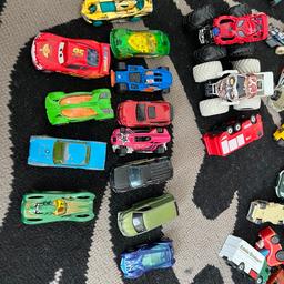 Mixture of cars mostly Hot Wheels. More than 80 cars all together. Collection at Worcester Park