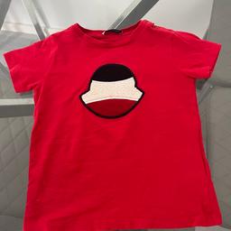 Red Moncler T-Shirt (2Y)