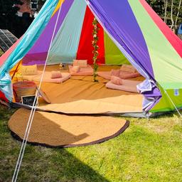 Bell tent season is just around the corner!! 

Our rainbow bell.....a magical experience for any occasion!
​
Why not hire our AMAZING rainbow bell tent for a night under the stars, or perhaps a daytime picnic party.
​
Beautifully decorated with fairy lights and themed accessories, a sleepover in our rainbow bell is sure to be a night to remember!

Basic hire of the Rainbow Bell Tent | from £100
 
Add beds | from £20 ( foam mattress, complete with quilts, pillows,  fluffy blankets, cushions and accessories to match your chosen theme or colour scheme.)
​
(travel charges may apply)