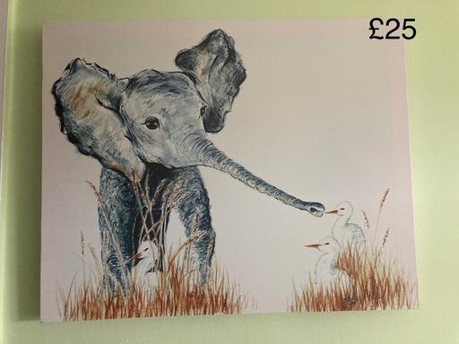 Buy & Sell Shropshire Telford and Wrekin - Photos for Elephant canvas