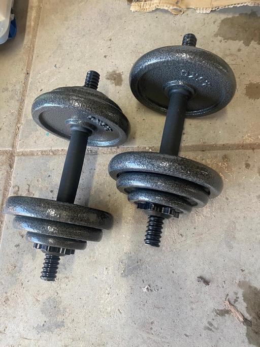 Buy & Sell Warwickshire Warwick - Photos for Metal dumbbells set 11kg each Dummbell