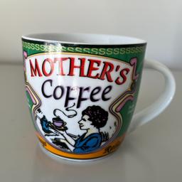 Collectable porcelain mug by Finesse featuring vintage advertising for Mother's Coffee in very good condition. Postage available to any location from trusted seller - selling successfully online since 2011. Please e-mail any queries. All questions answered and offers considered.