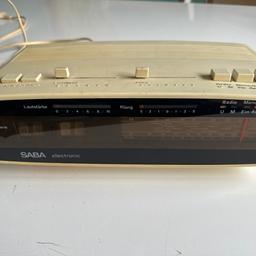 Radiowecker SABA electronic inklusive Kopfkissenlautsprecher.

Funktioniert einwandfrei!

Vintage Style Radio Wecker electronic LCD Uhr Anzeige