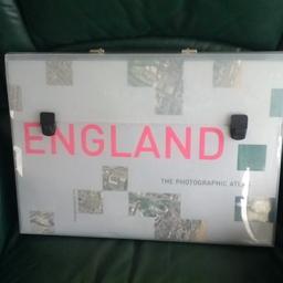 Arial Photographs of England size 12 " wide 18 " in Length 3" thick quite heavy, inside front cover original price as new £99 , comes with pvc carry case good condition pick up only based in Gargrave or locally delivery for cost of fuel