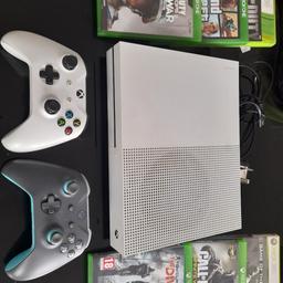 Xbox One S Bundle in very good working order. Console, 2 x controller 🎮, 6 X games and all wires. No original box but will pack for you after you have seen it.
COLLECTION ONLY!! THANKS

PLEASE!! NO TIME WASTERS
