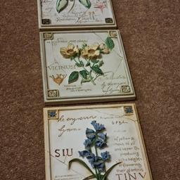A set of three decorative 3D will hanging floral plaques - 'St Michael ' (Marks & Spencer Home). These are old, so in used condition. They measure approx 7 inches x 6.5 inches.
Collection only from Stourbridge. Delivery/ postage is not available. Price is for all three.
