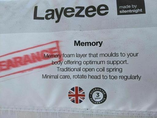 Buy & Sell Greater Manchester Bolton - Photos for New nqp double layezee memory mattress