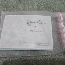Affirmation cards for new mums. Cute statements and a lovely gift.