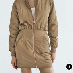 Brand new Zara padded bomber effect short dress, comes with the tag
Olive green colour
Size XS
