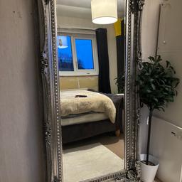 Large Silver standing mirror