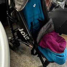 Pushchair is in excellent clean condition

Footmuff pink/blue
Parasol unused
Rain cover never used