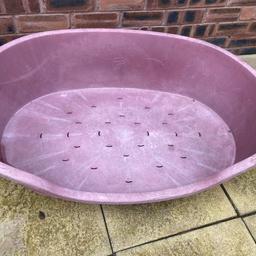 FREE - IF ITS LISTED ITS AVAILABLE!

42” x 29” very large !

Still useable but please see small chunk broken off
We only used it outside with bedding, when the weather was dry but left it outside all weather hence the fading etc
IT IS AVAILABLE for collection from OAKENHOLT
Collection ASAP
Please see my other listed items