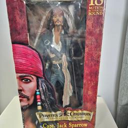 highly collectable
the one & only JACK SPARROW
fully working motion sensor 18in figure
box is damaged hence p
rice
COLLECTION PREFERRED BUT CAN POST AT BUYERS EXPENSE EXTRA £10.00
OFFERS WELCOME
