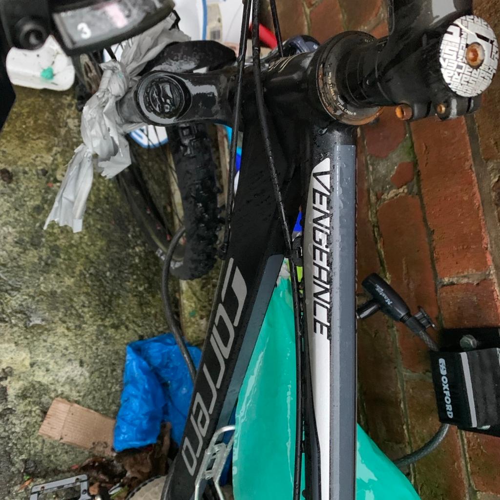 Carrera mountain bike fair condition. Has Flat tyres due to not in use. Works perfectly
