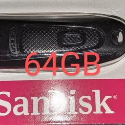 SanDisk Ultra 64GB USB 3.0 Stick San Disk 64 GB Flash Drive 130mb/s Speed PC Mac TV Smart Fernseher