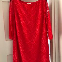 Beautiful red monsoon dress in beautiful condition size 18